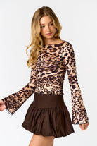 All Out Leopard Burnout Top - Golden Hour BoutiqueTops