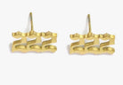 Angel Number Stud Earrings - Golden Hour Boutique