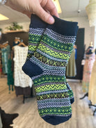 Aztec Cozy Crew Socks - Golden Hour BoutiqueSocks