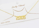 Birth Year Gold Necklace - Golden Hour Boutique