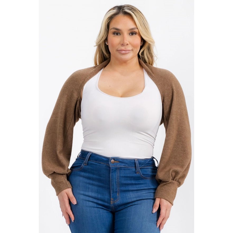 Bolero Bliss Shrug Sweater - Golden Hour BoutiqueCardigans