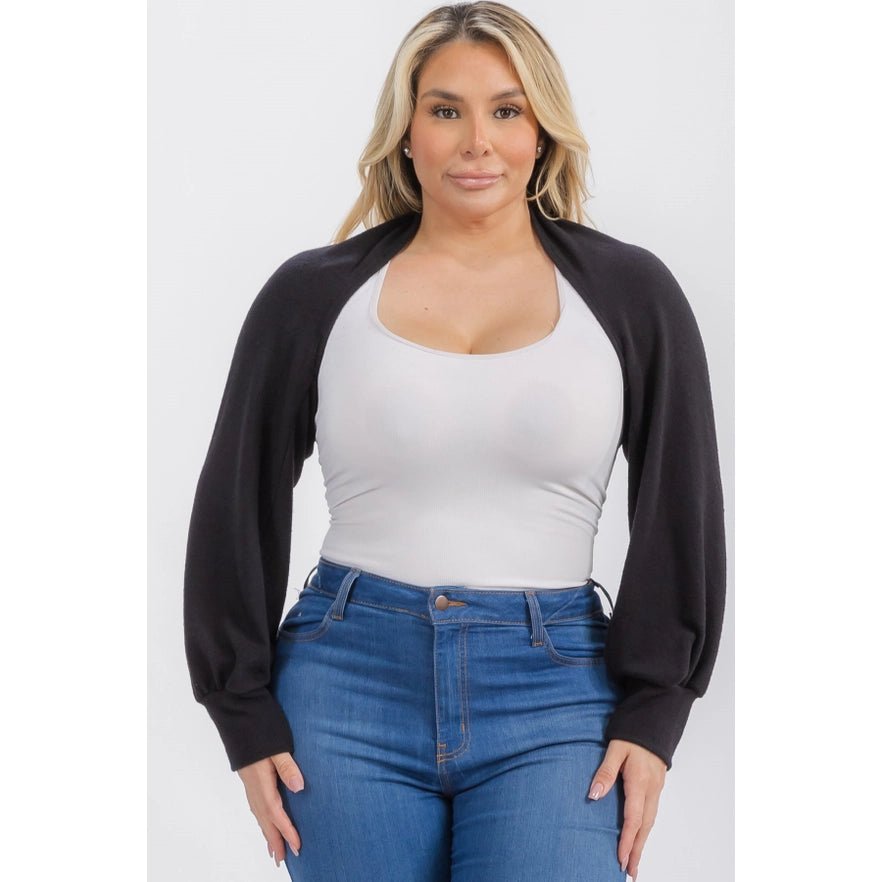 Bolero Bliss Shrug Sweater - Golden Hour BoutiqueCardigans