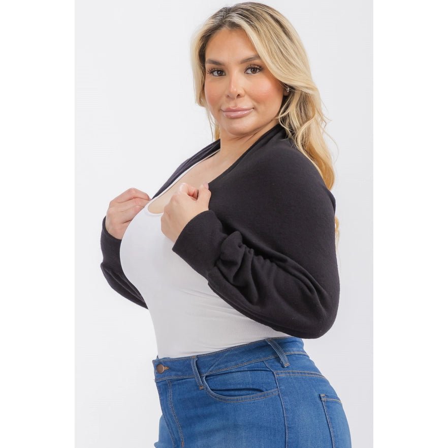 Bolero Bliss Shrug Sweater - Golden Hour BoutiqueCardigans