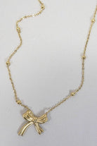 Bow Pendant Necklace - Golden Hour BoutiqueNecklaces