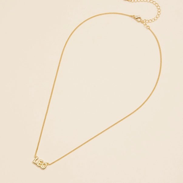 Bubble Zodiac Necklace - Golden Hour BoutiqueNecklaces