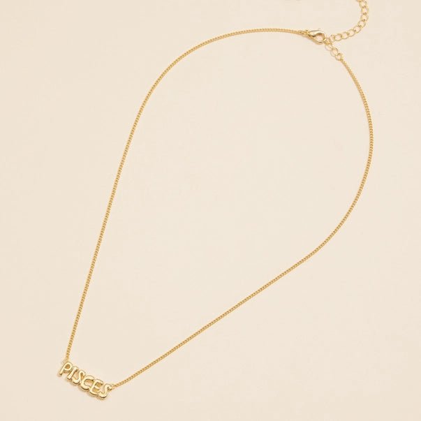 Bubble Zodiac Necklace - Golden Hour BoutiqueNecklaces