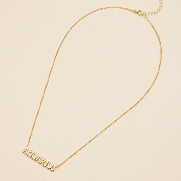 Bubble Zodiac Necklace - Golden Hour BoutiqueNecklaces