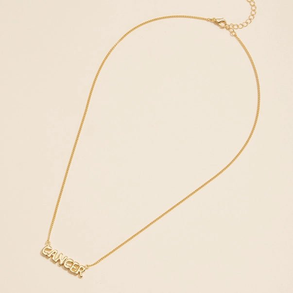 Bubble Zodiac Necklace - Golden Hour BoutiqueNecklaces