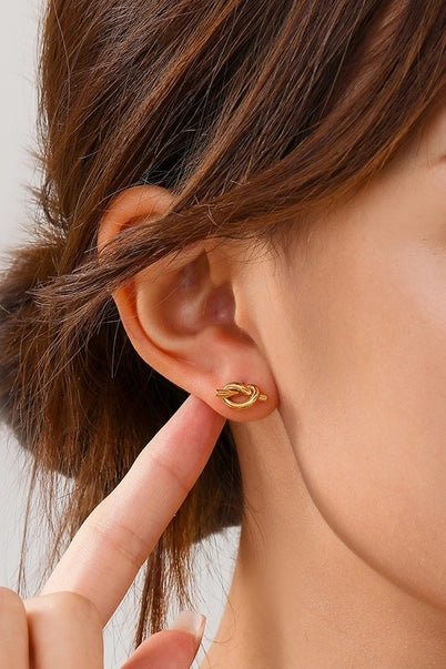 Classic Knot Stud Earrings - Golden Hour BoutiqueEarrings