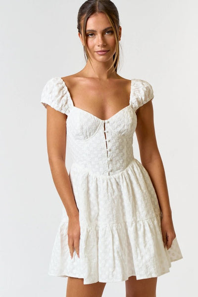 Cloud Nine Eyelet Dress - Golden Hour Boutique