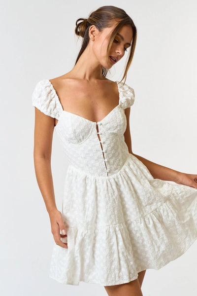 Cloud Nine Eyelet Dress - Golden Hour Boutique