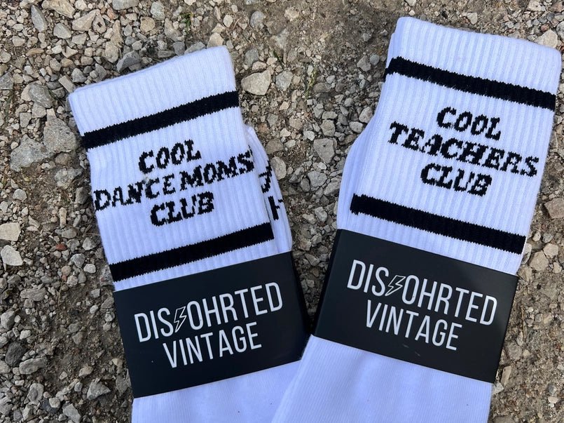 Cool Teachers Club Crew Socks - Golden Hour BoutiqueSocks