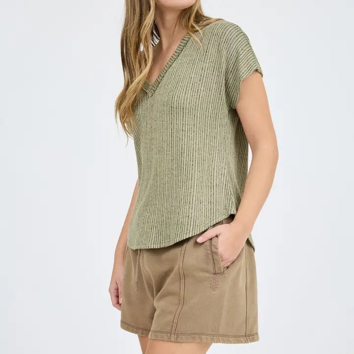 Cozy Bliss Sweater Knit Top - Golden Hour BoutiqueTops