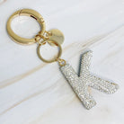 Crystal Bubble Initial Keychain - Golden Hour BoutiqueGifts