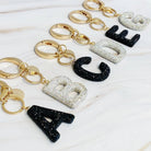 Crystal Bubble Initial Keychain - Golden Hour BoutiqueGifts