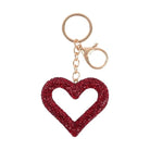 Crystal Open Heart Keychain - Golden Hour BoutiqueKeychains