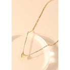 Cuban Mini Heart Pendant Necklace - Golden Hour Boutique