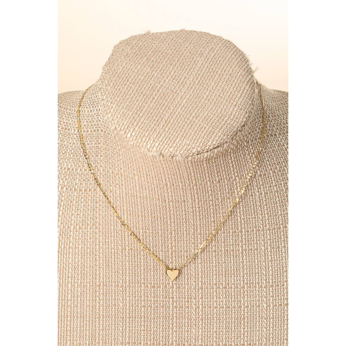 Cuban Mini Heart Pendant Necklace - Golden Hour Boutique