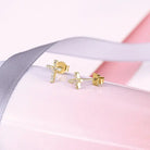 Dainty Cross Stud Earrings - Golden Hour BoutiqueEarrings