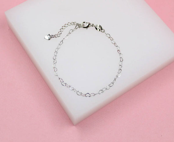 Dainty Outline Heart Bracelet - Golden Hour Boutique