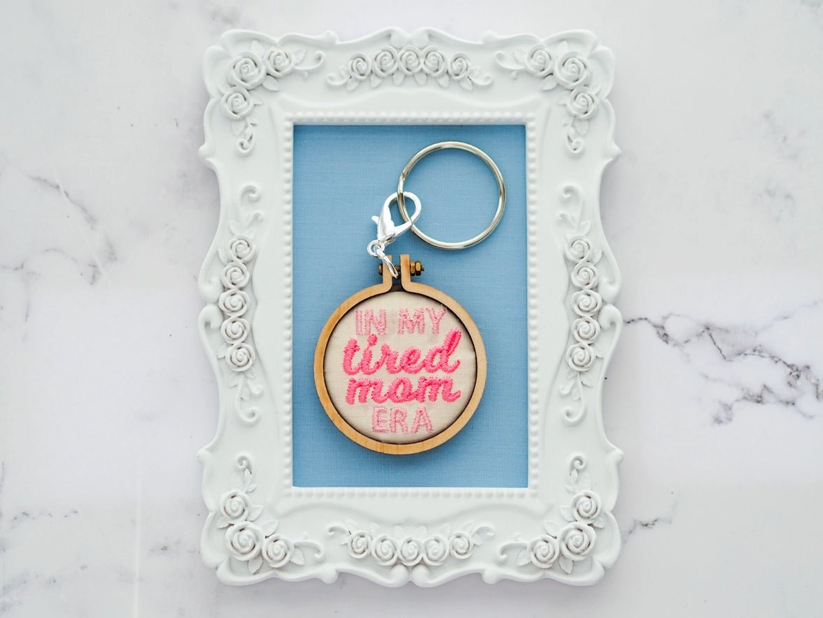 Embroidered Moms Keychains - Golden Hour BoutiqueGifts