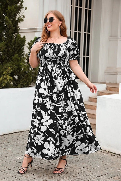 Fancy In Florals Smocked Dress - Golden Hour Boutiquemaxi dresses