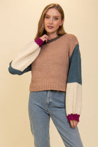 Girls Day Colorblock Sweater - Golden Hour BoutiqueSweater