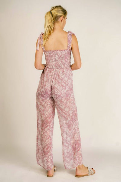 Gypsy Island Smocked Jumpsuit - Golden Hour Boutique