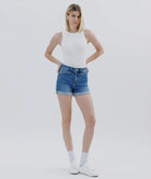 High Tide Cuffed Denim Shorts - Golden Hour BoutiqueDenim Shorts