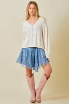 Just Perfect Cable Knit Sweater - Golden Hour BoutiqueSweater