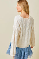 Just Perfect Cable Knit Sweater - Golden Hour BoutiqueSweater