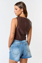 Leather Weather Vest - Golden Hour BoutiqueVests