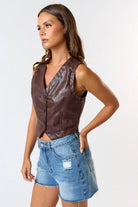 Leather Weather Vest - Golden Hour BoutiqueVests