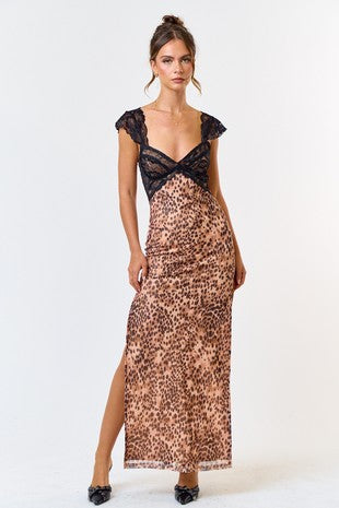 Get Obsessed Leopard Maxi Dress
