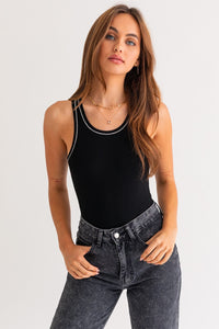 Mind Over Matter Stitched Bodysuit - Golden Hour Boutique