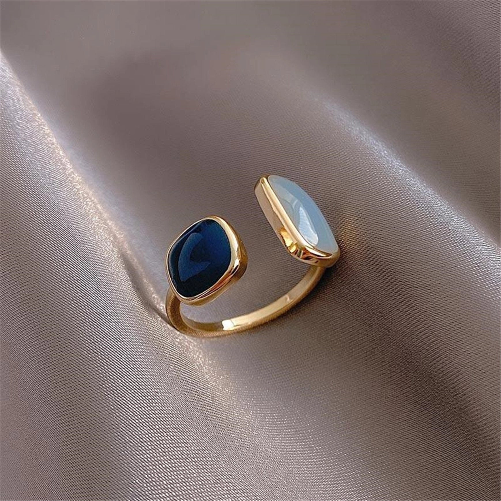 Open Statement Enamel Ring - Golden Hour BoutiqueRings