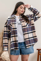 Out And About Flannel Shacket - Golden Hour BoutiqueFlannel