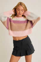 Pastel Daze Striped Sweater - Golden Hour BoutiqueSweater