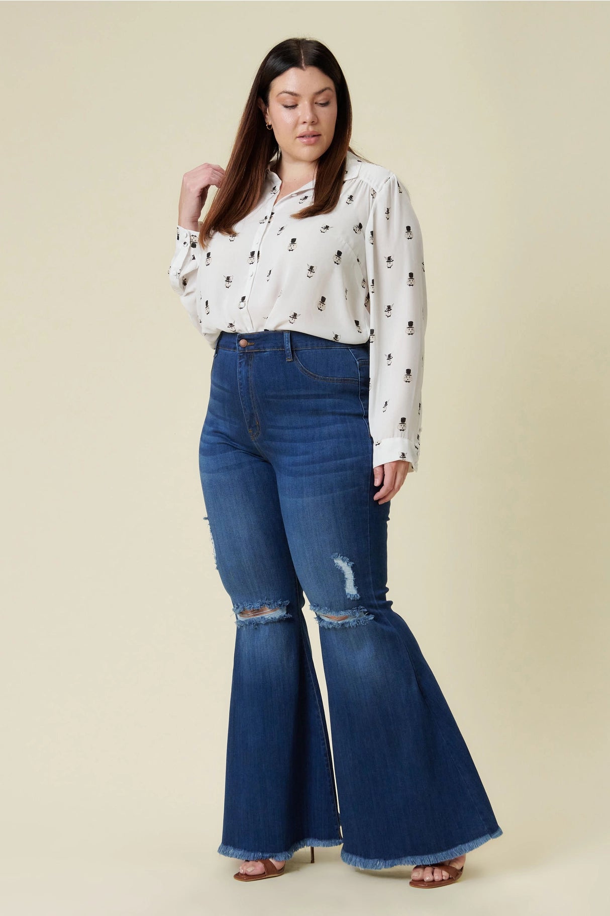 Peace Of Mind Bell Bottom Jeans - Golden Hour Boutique