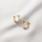 Pearl Hoop Earrings - Golden Hour BoutiqueEarrings