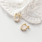 Pearl Hoop Earrings - Golden Hour BoutiqueEarrings