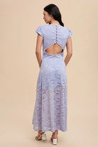 Periwinkle Dreams Lace Dress - Golden Hour Boutique