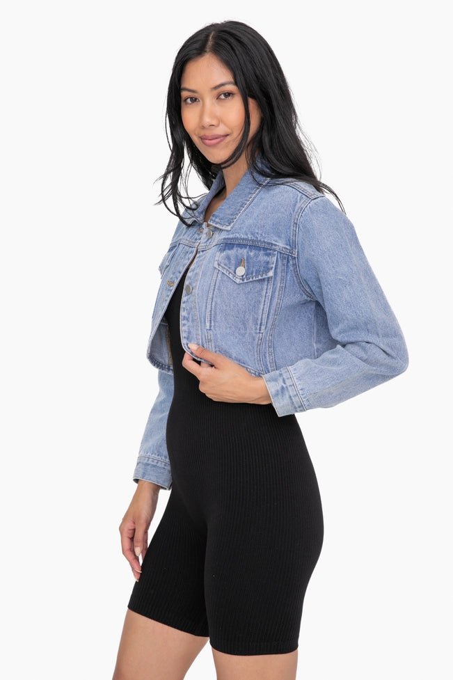 Ready To Roll Bolero Denim Jacket - Golden Hour Boutique