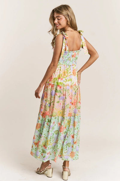 Sunrise Meadow Smocked Dress - Golden Hour Boutiquemaxi dresses