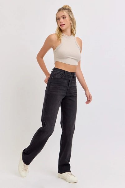 Super High - Rise Dad Jeans - Golden Hour BoutiqueJeans