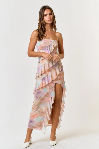 Take A Risk Asymmetrical Dress - Golden Hour Boutiquemaxi dresses