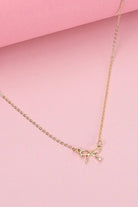 Tiny Bow Necklace - Golden Hour BoutiqueEarrings