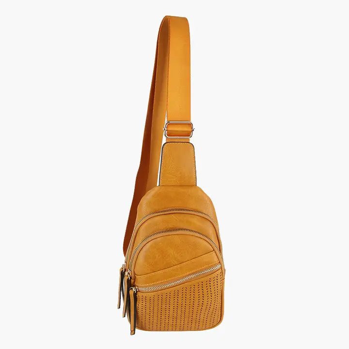 Vegan Leather Sling Crossbody - Golden Hour BoutiqueCrossbody Purse