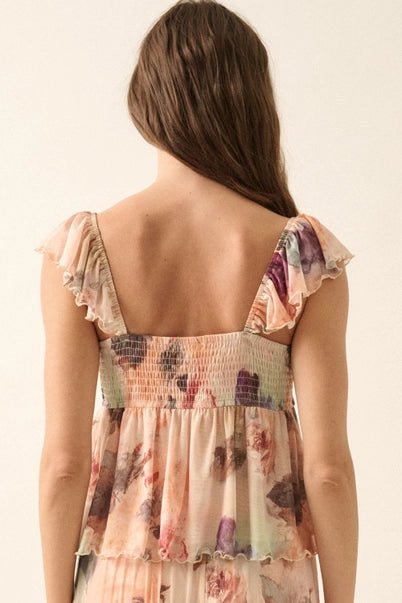 Watercolor Whimsy Top - Golden Hour BoutiqueBlouses