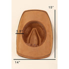 Wild West Suede Cowboy Hat - Golden Hour Boutique